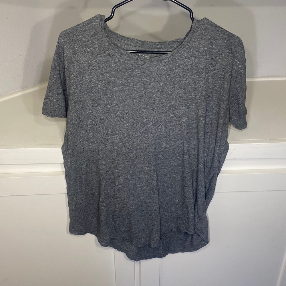Madewell short sleeve gray cotton t shirt